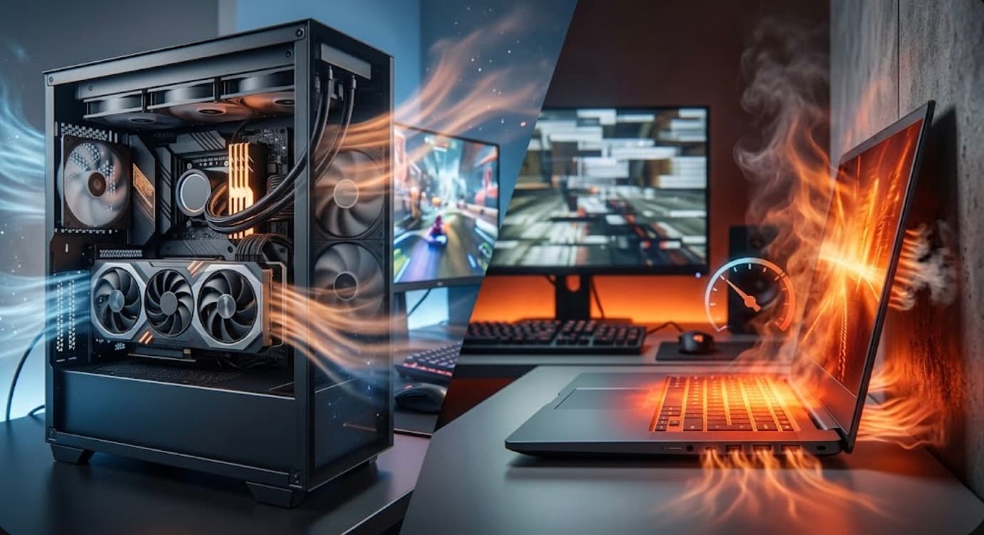 Courbes de température montrant à quelle vitesse les CPU et GPU chauffent pendant un test de stress